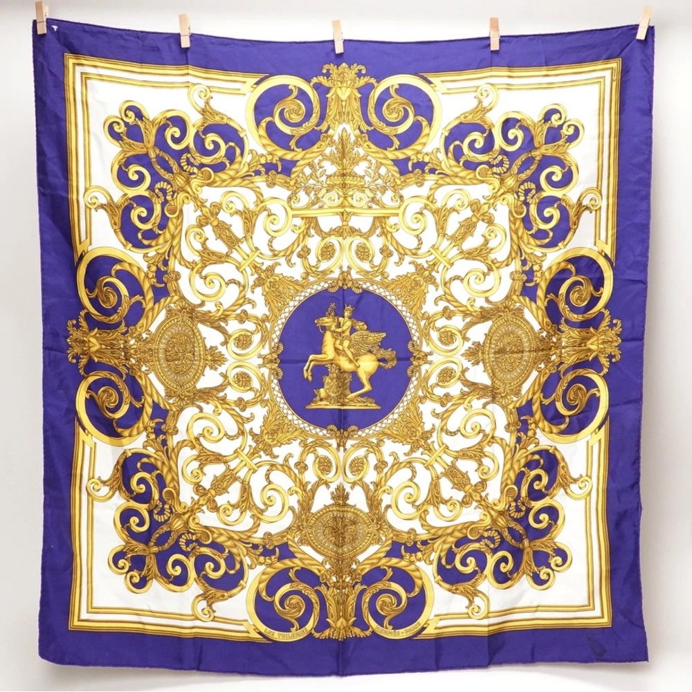 Hermes Les Tuileries Carre 90 Scarf, Authentic